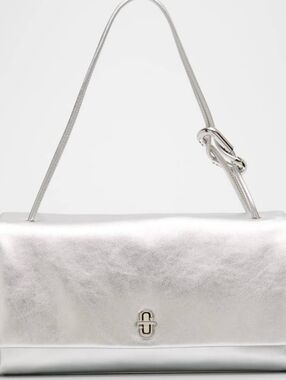 MARC JACOBS Metallic Leather Large Shoulder Bag.